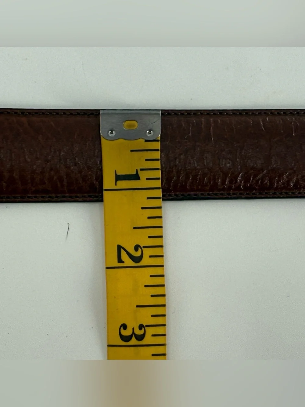 Perry‎ Ellis Portfolio Brown Leather Belt 36